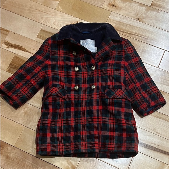 Holt Renfrew Other - RARE Vintage 1960s Holt Renfrew Made In England Peacoat Plaid Wool Jacket